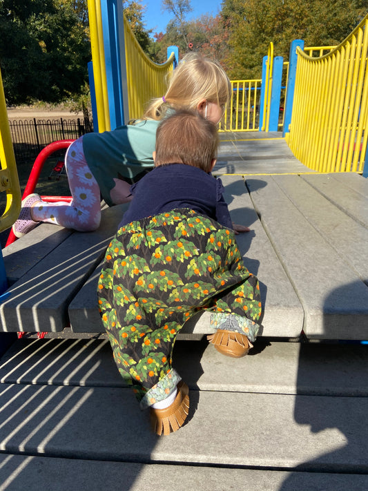 Good day sunshine.           Ruby takes her *Happy Pants* to the park.