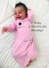 Load image into Gallery viewer, Scattered Stars newborn gown
